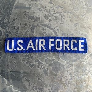 U.S. AIR FORCE blue tape patch, vintage